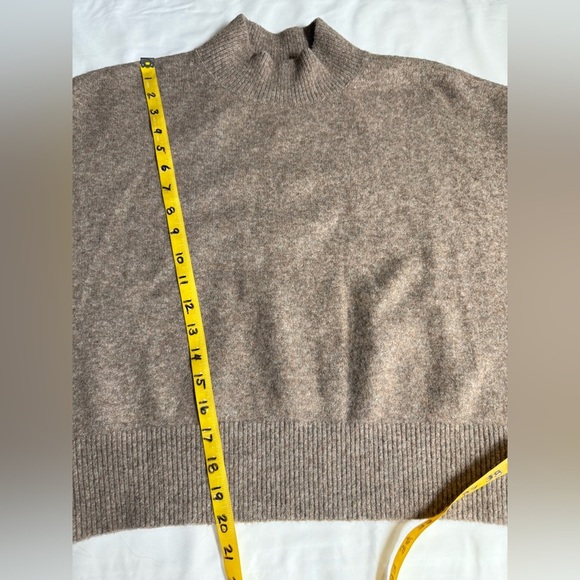 & OTHER STORIES Taupe mock neck Wool blend sweater size S - Picture 10 of 16